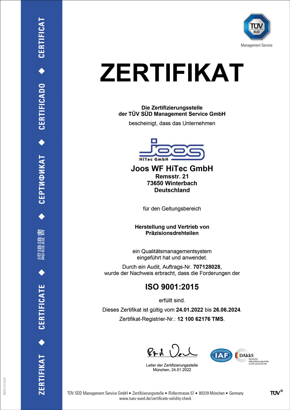 Drehteile ISO 9001 (DE)